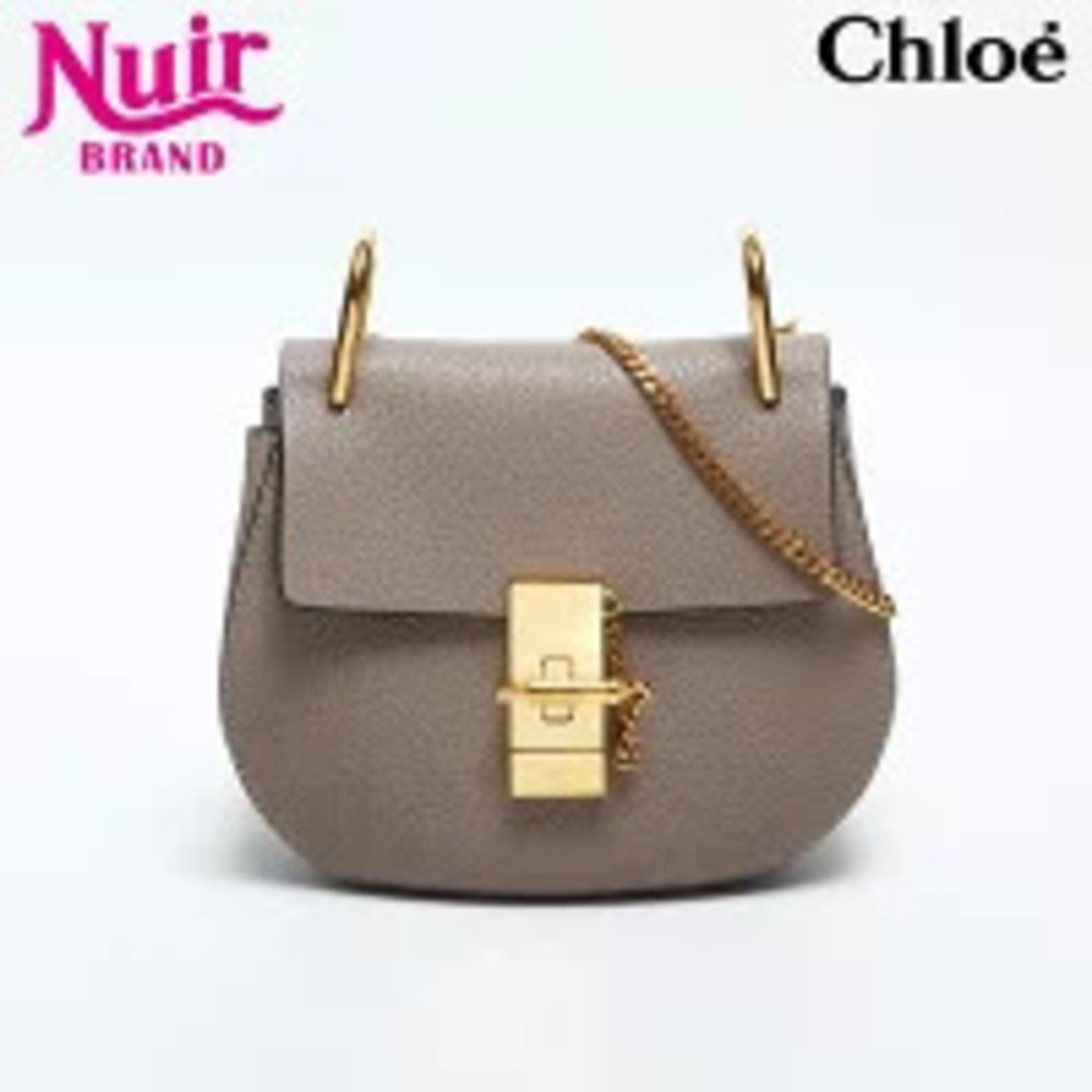 Chloe Drew Shoulder Bag Beige